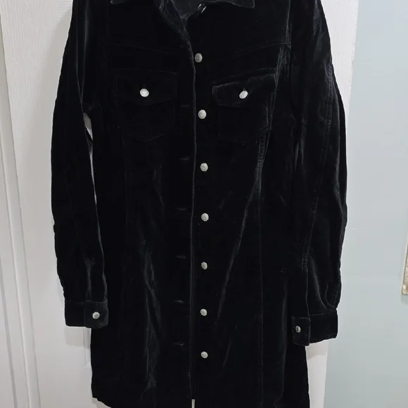 GAP Black Velvet Dress Woman's Size 4 - Picture 8 of 11